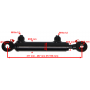 CIENKI SIŁOWNIK HYDRAULICZNY CYLINDER 25x16 SKOK 150 L= 317 mm
